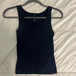 SKIMS Navy Blue Tank Top and Shorts Set